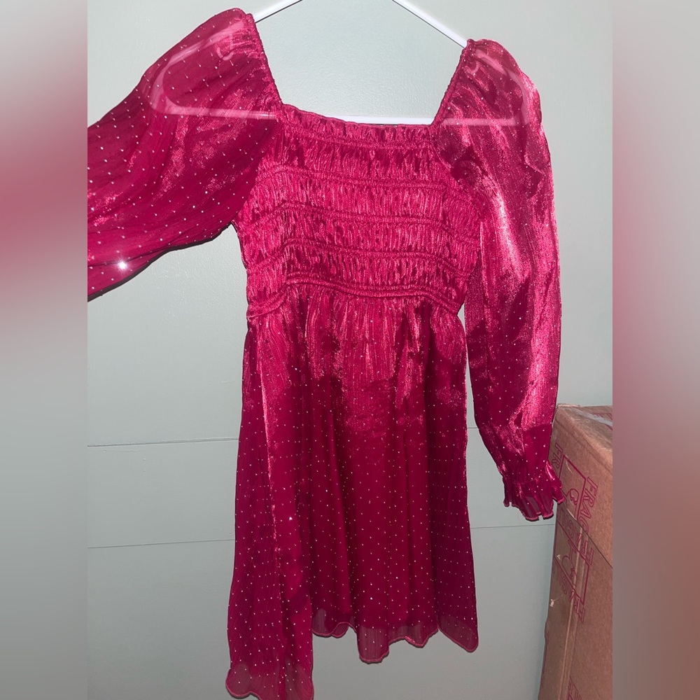 Allison & Kelly Girls Red Special Occasion Dress Sz 12
